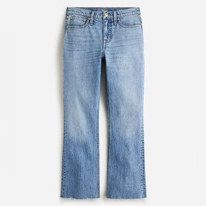 NWT J. Crew Demi Boot Crop Jeans Ruby Wash Blue Denim Size 36 Style #BX773